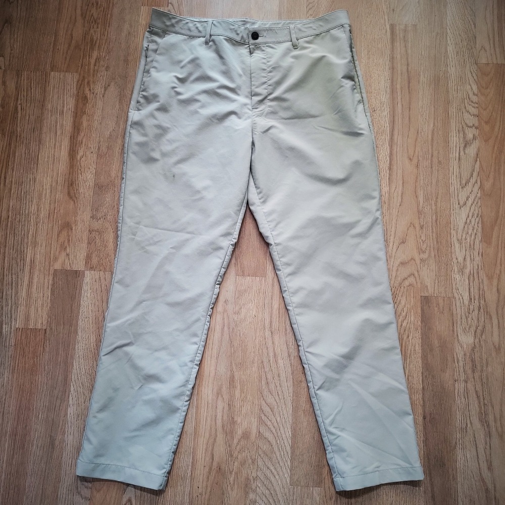 Banana‎ Republic Dress Pants Mens Khaki Classic Belt Loops Zipper Pockets 36X30